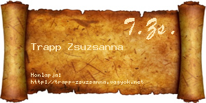 Trapp Zsuzsanna névjegykártya